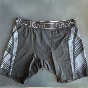 Under Armour Black and Gray Athletic Shorts